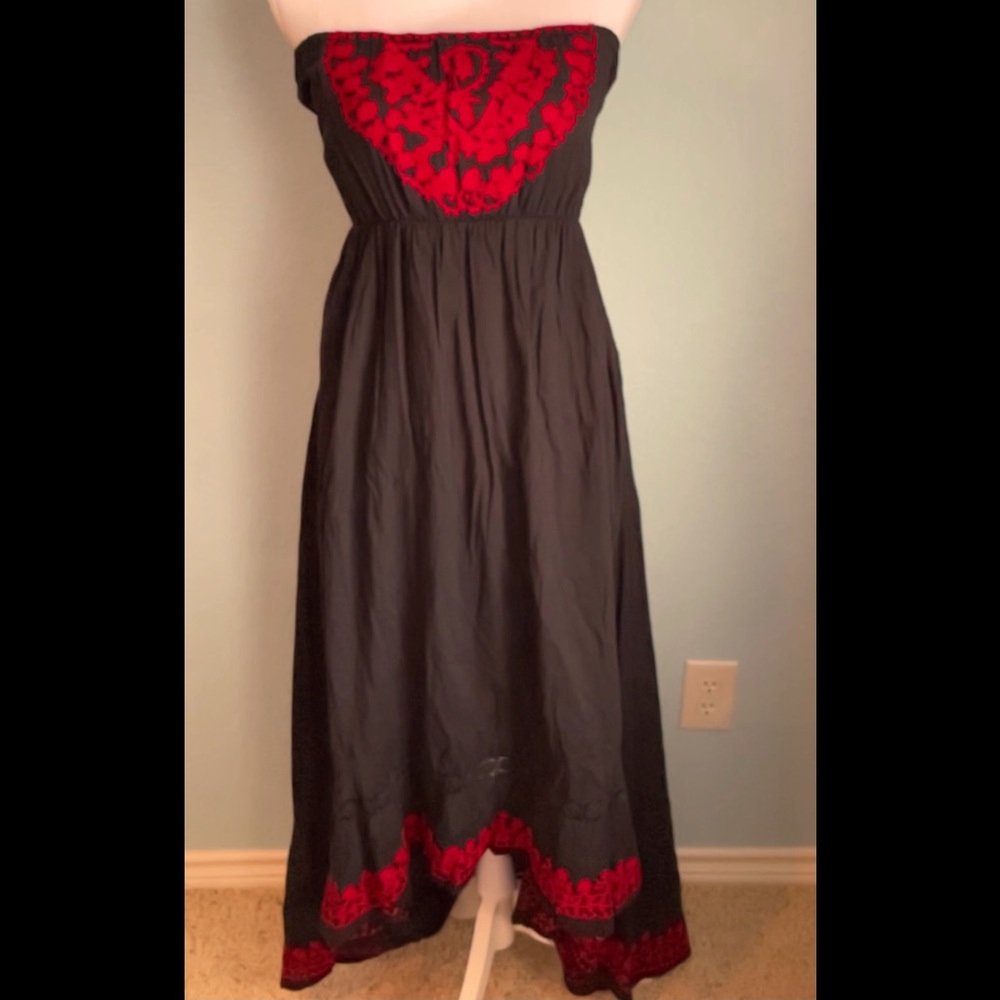 High Lo Embroidery dress